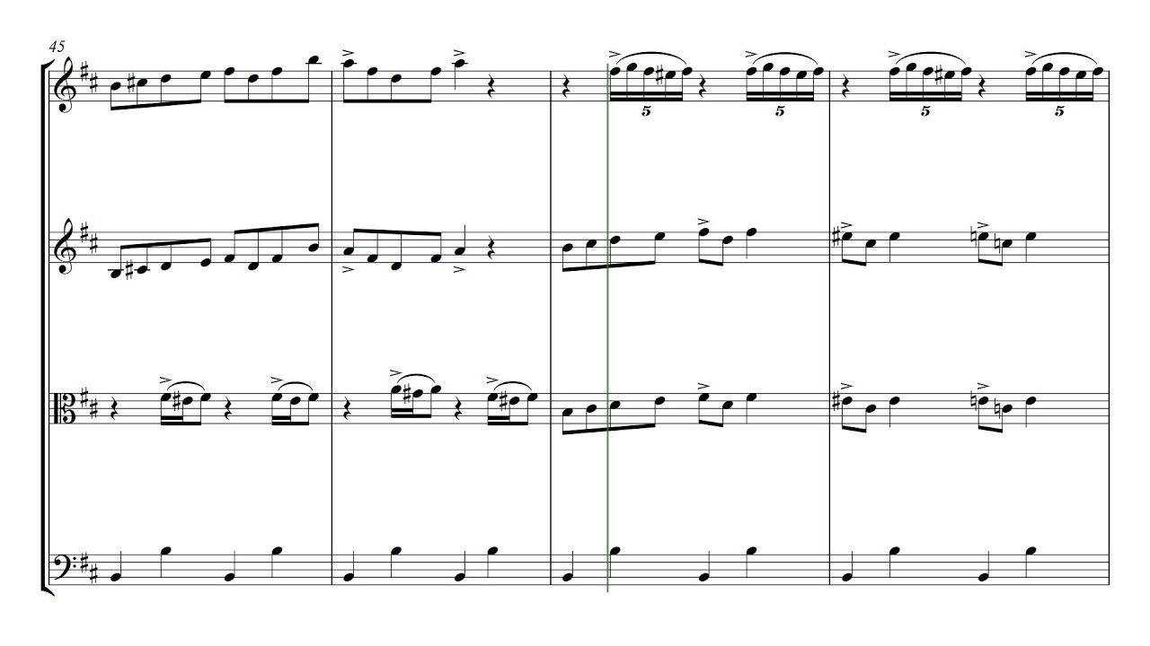 Grieg In the Hall of the Mountain King | String Quartet Sheet Music