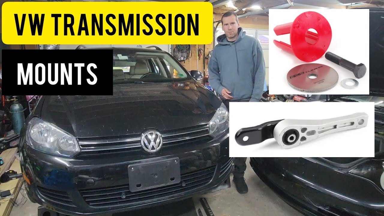 VW Jetta Wagon TDI MK6 Transmission Mount Replacement and Upgrade ECS Tuning Dogbone Mount Insert