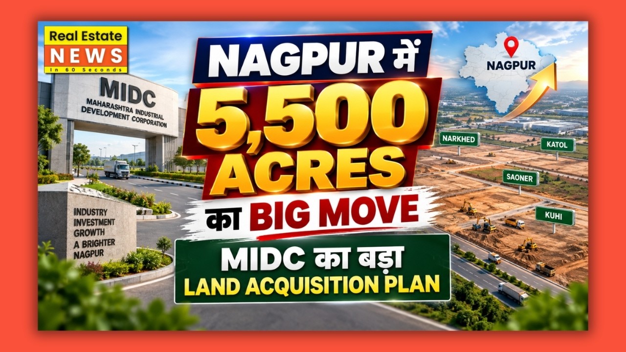 Nagpur में 5,500 Acres का BIG Move MIDC का बड़ा LAND Acquisition Plan
