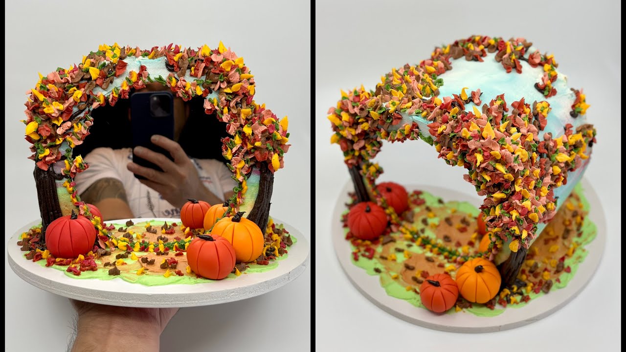Autumn Selfie Cake