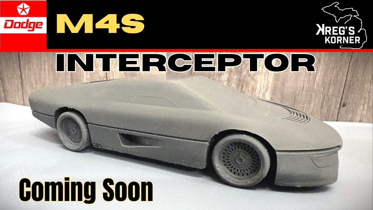 Dodge M4S / Turbo Interceptor в 3D-печати. ​​#modelcars #gaahleri