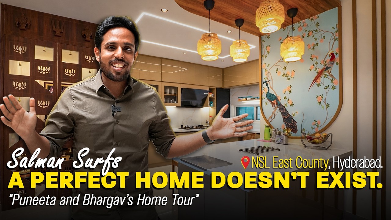 Traditional Indian Interiors with Modern Comfort | 4BHK Home Tour in Hyderabad