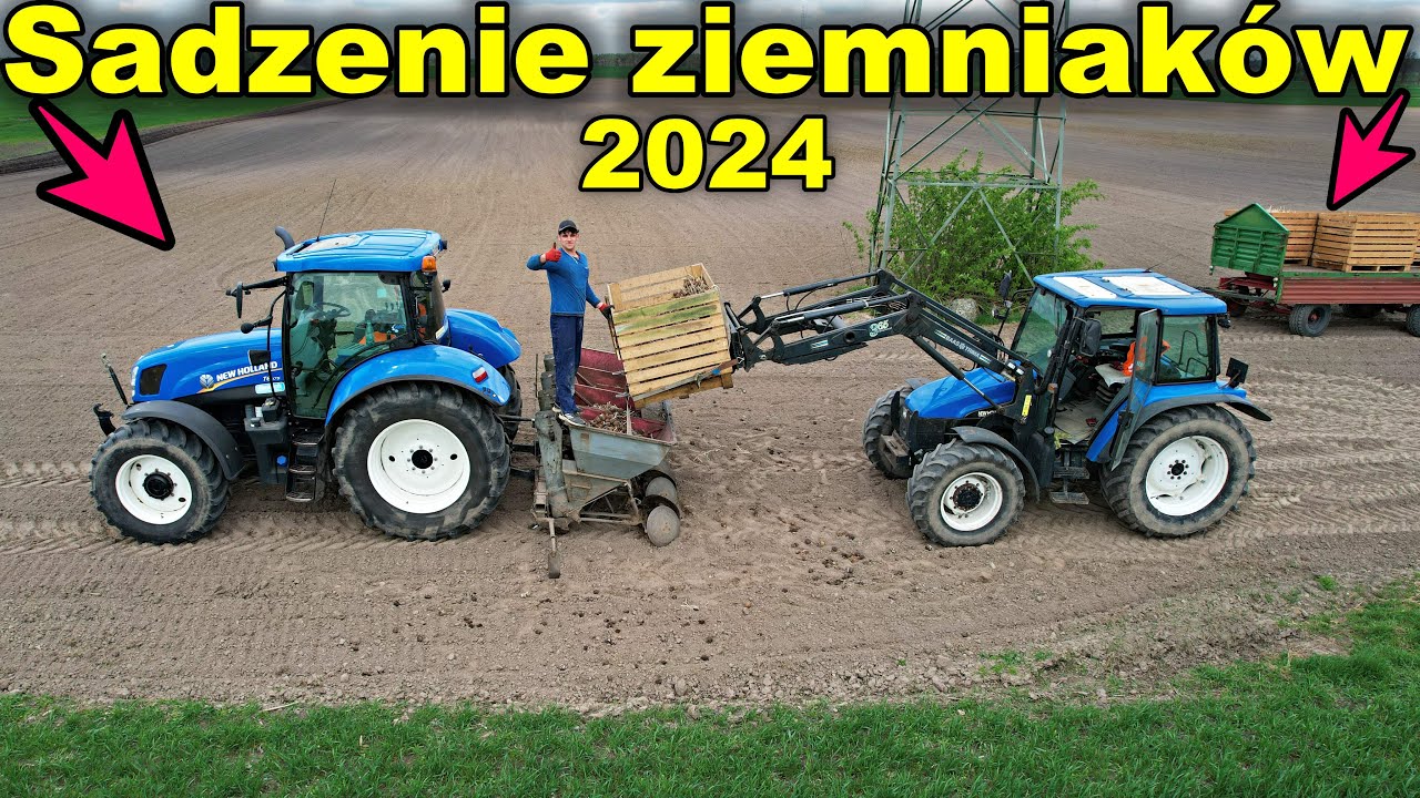Sadzenie ziemniaków 2024 | Pierwsze sadzenie New Hollanda | Zobacz jakie odmiany i parametry pracy!