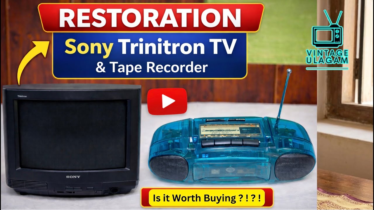 Restoration of Sony Trinitron and Transparent 2-in-1 #restoration #vintage