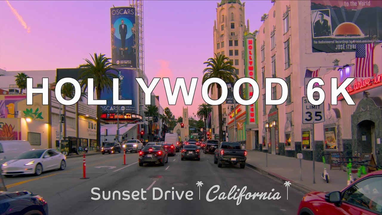 Driving Iconic Landmarks from Hollywood to Beverly Hills and the 96th Academy Awards Venue - Oscars