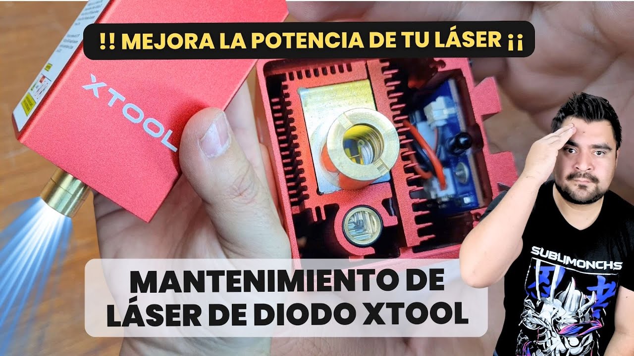 Mantenimiento del Modulo Laser XTOOL D1 Pro 💥 Recupera el PODER de tu LÁSER de DIODO