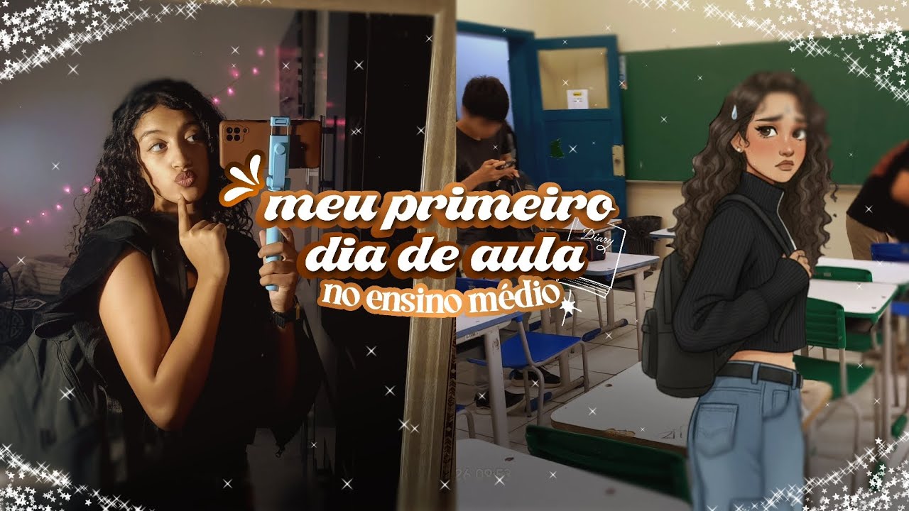 Meu primeiro dia de aula no ensino médio!! | Diário Escolar, Volta às Aulas (Vlog) 