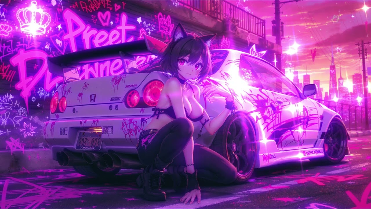 Lofi Trap Vibes 🐾🚗💗 | Cat Girl x Drift Culture