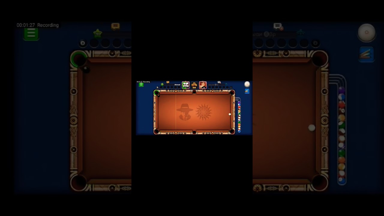 #ahmed YT pool #billiardsgame #playpool very amazing short play epic game in 8M table #gaming #