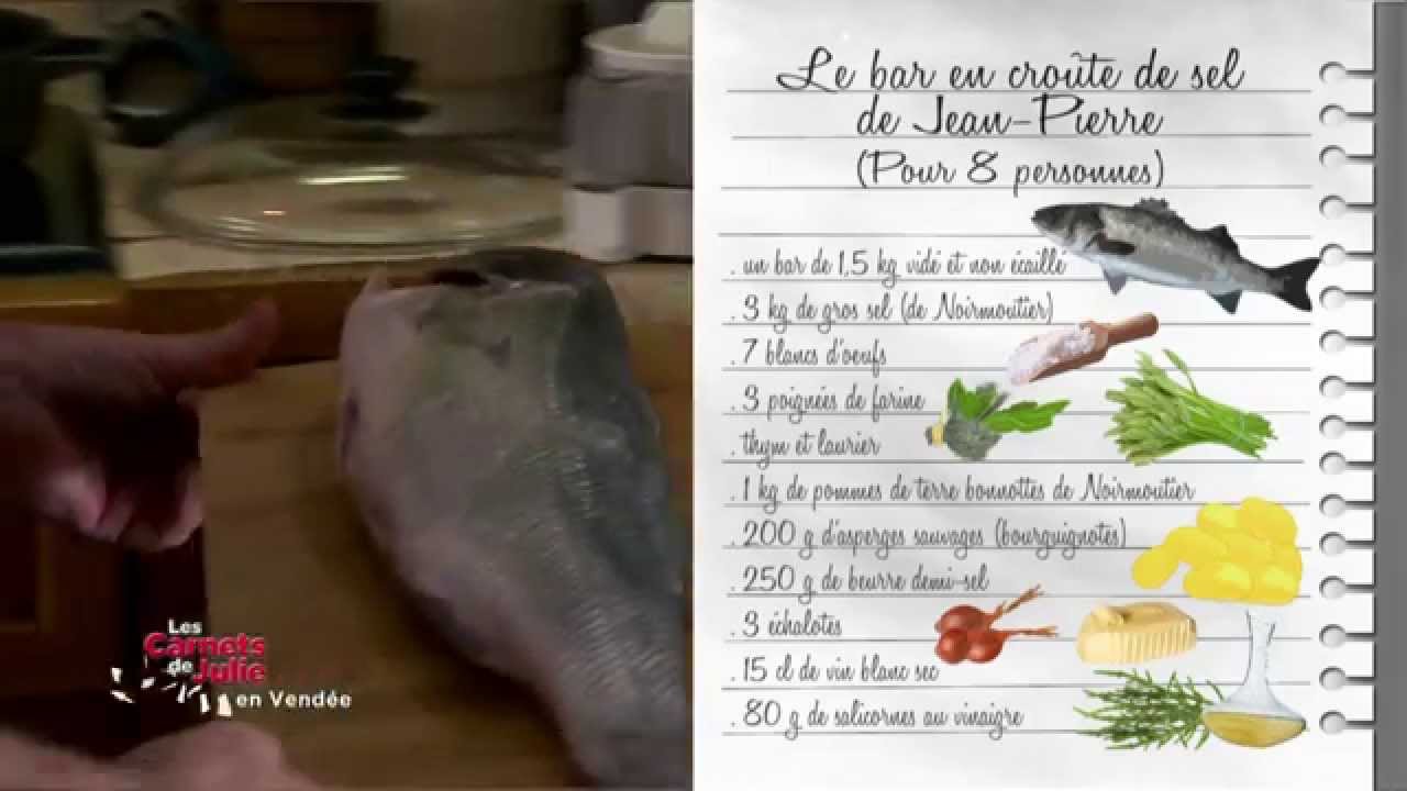 Recette : bar en croûte de sel - Les carnets de Julie