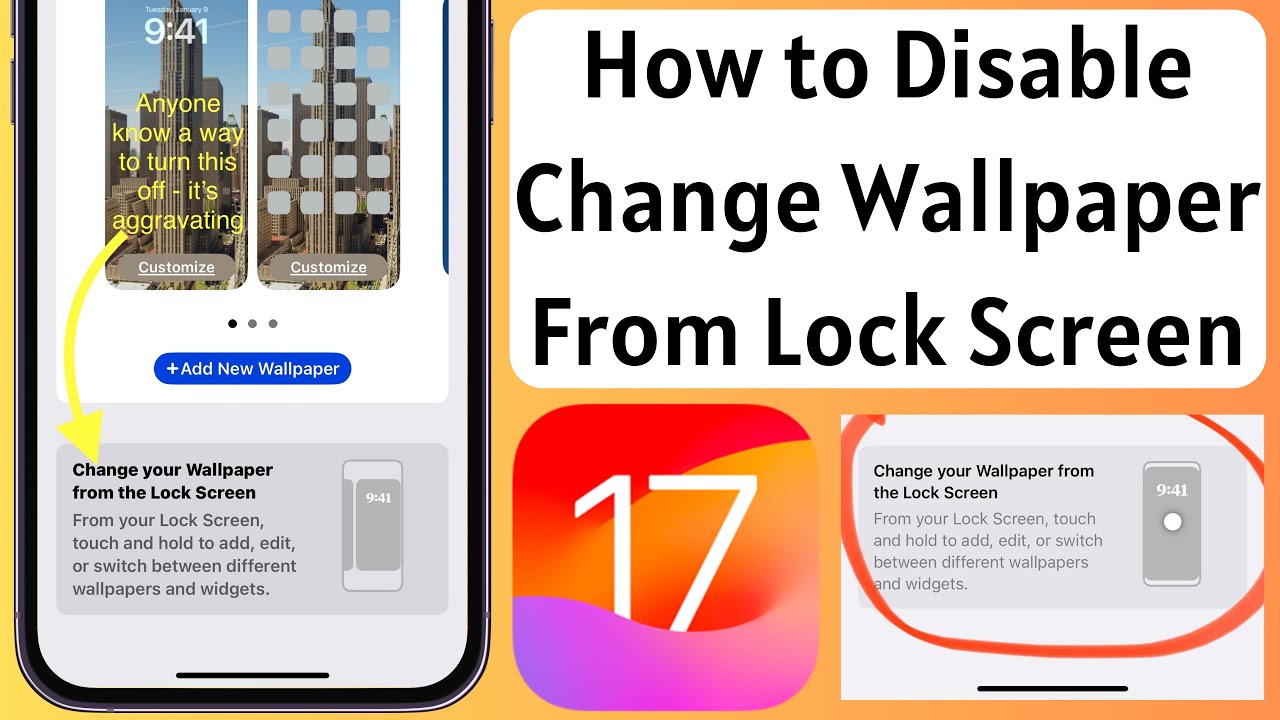 How to Disable Change Wallpaper From Lock Screen