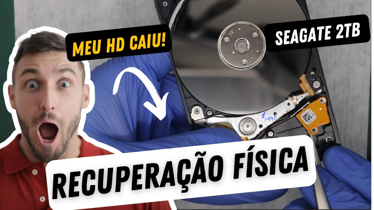 HD levou queda e está batendo cabeça? Recuperação de dados nível físico SEAGATE EXTERNO 2TB