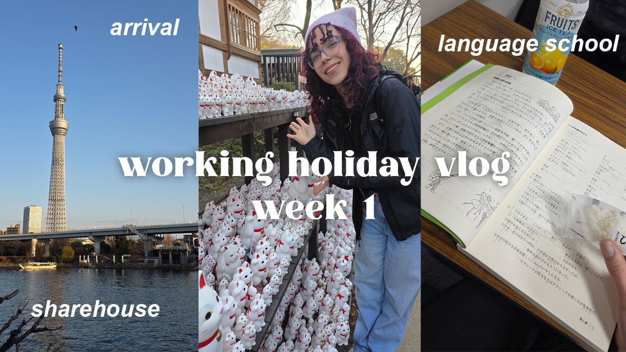 Japan Working Holiday Vlog  |  Week 1 - Arrival, Language School, Sharehouse