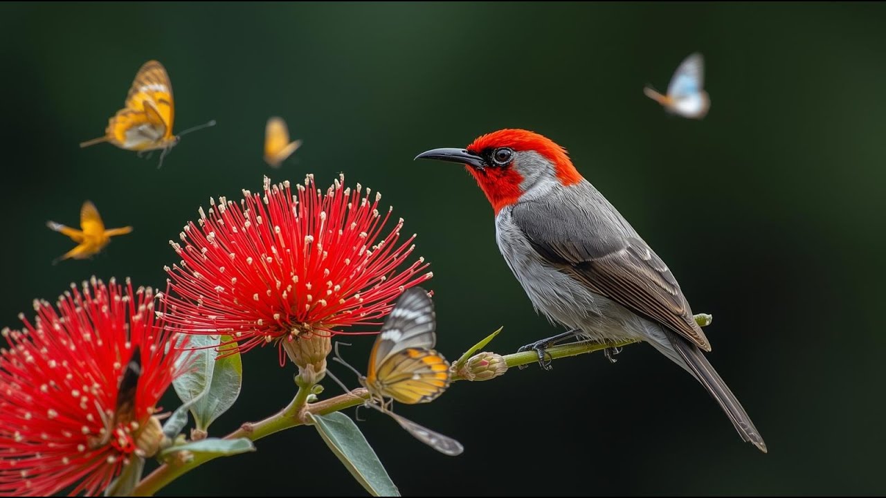 Crimson Harmony 4K — A Moment of Living Color and Quiet Grace