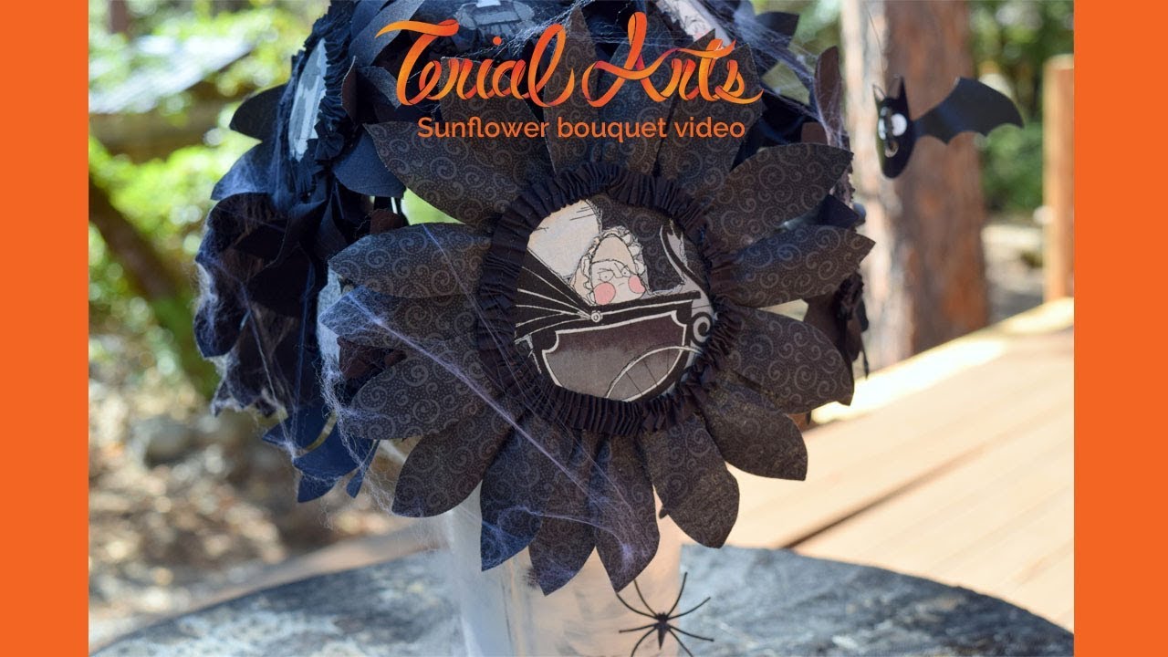 Happy Halloween Bouquet with Terial Magic Sunflowers!