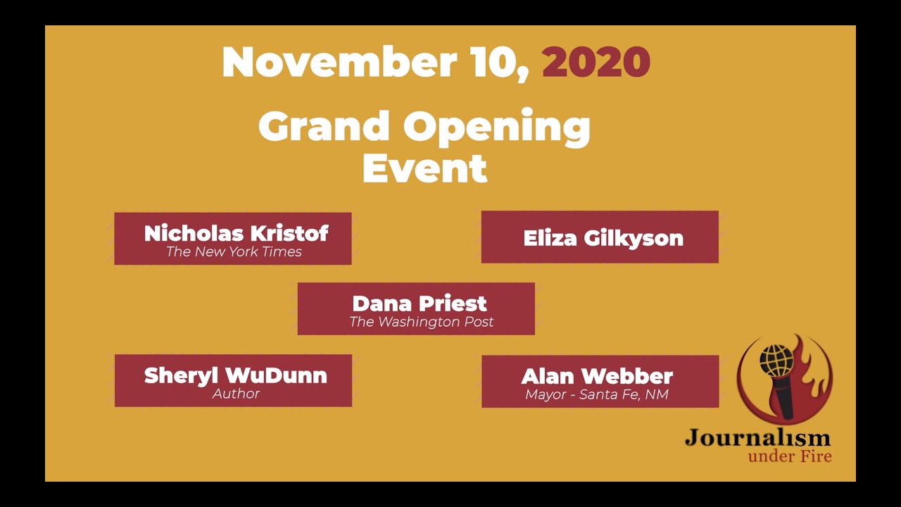 Journalism under Fire 2020: Grand Opening Night