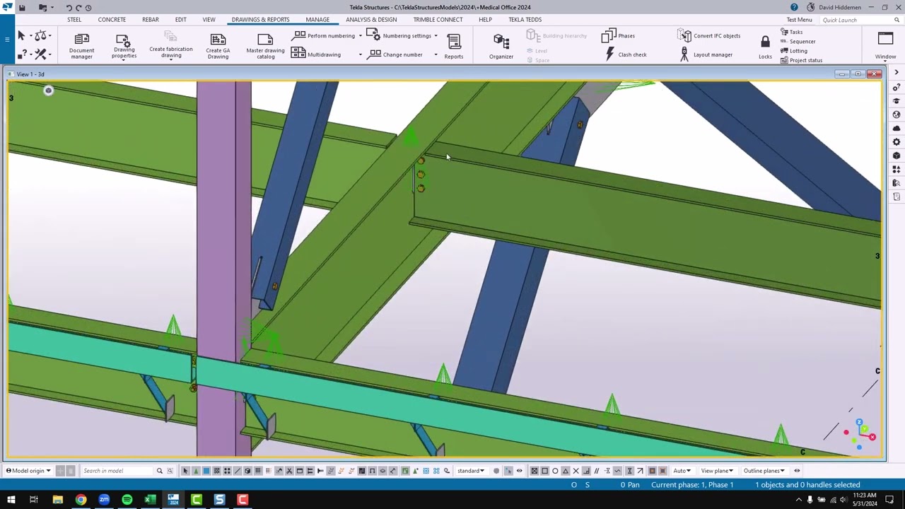 Tekla Structures - the Contextual Toolbar