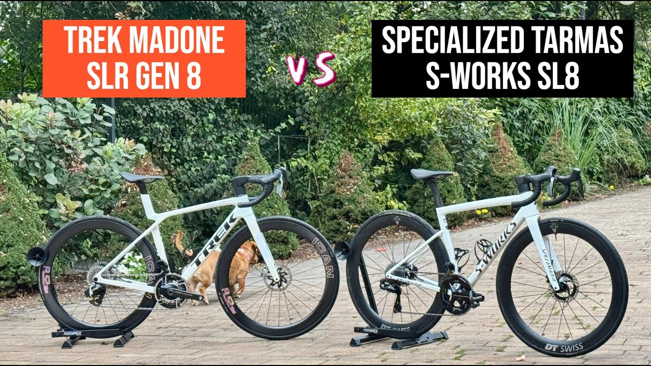 Specialized Tarmac S-works vs Trek Madone SLR gen8. Pojedynek szos z światowego Topu.