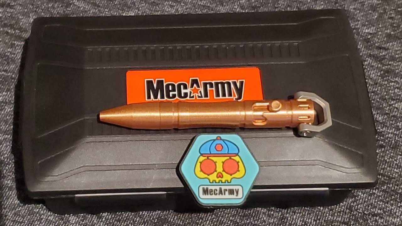 MecArmy TPX8 Keychain  Bolt Action Tactical Cu Pen unboxing