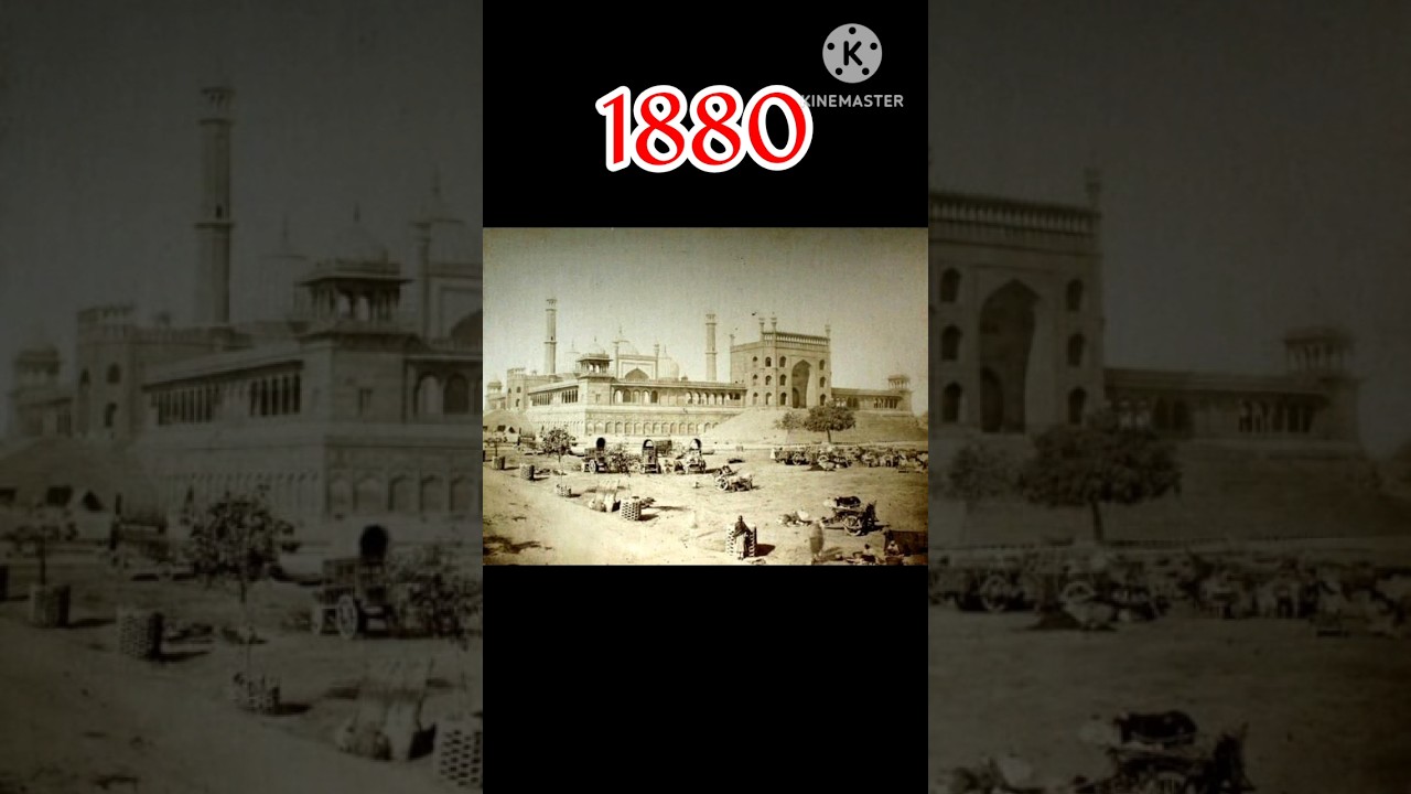 evolution of Jama masjid # ( 1880 - 2023 ) charagh - e - rah 786