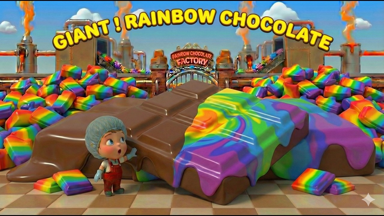 Inside a Rainbow Chocolate Factory From Creamy Cocoa to Sweet Little Chocolate Squares