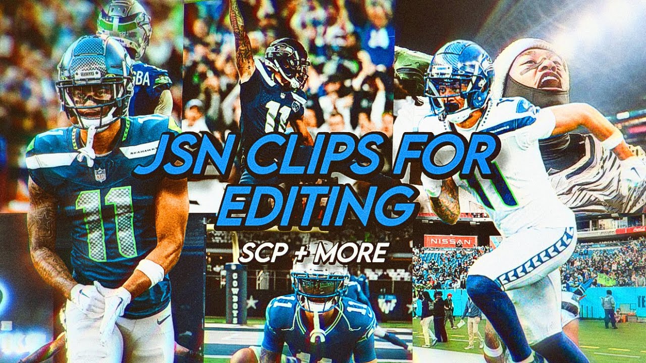 FREE Jaxon Smith-Njigba (JSN) Clips for Edits 4K | Seattle Seahawks Highlights + SCP