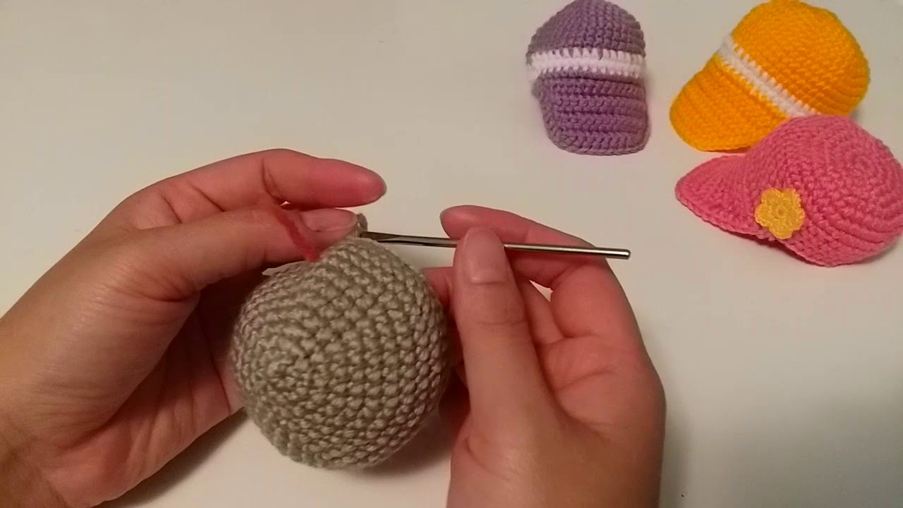 Boy Cap Crocheted For Doll