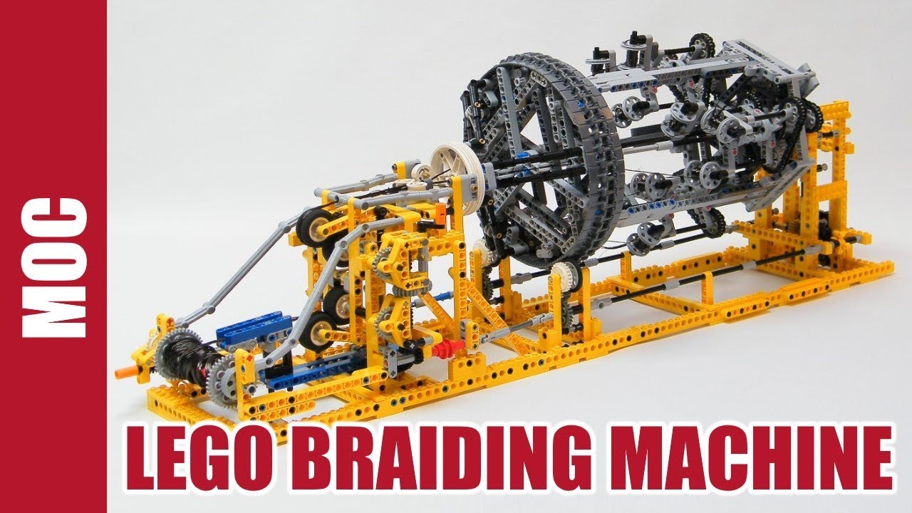 LEGO Technic - Braiding Machine Makes Wristband ! By Nico71