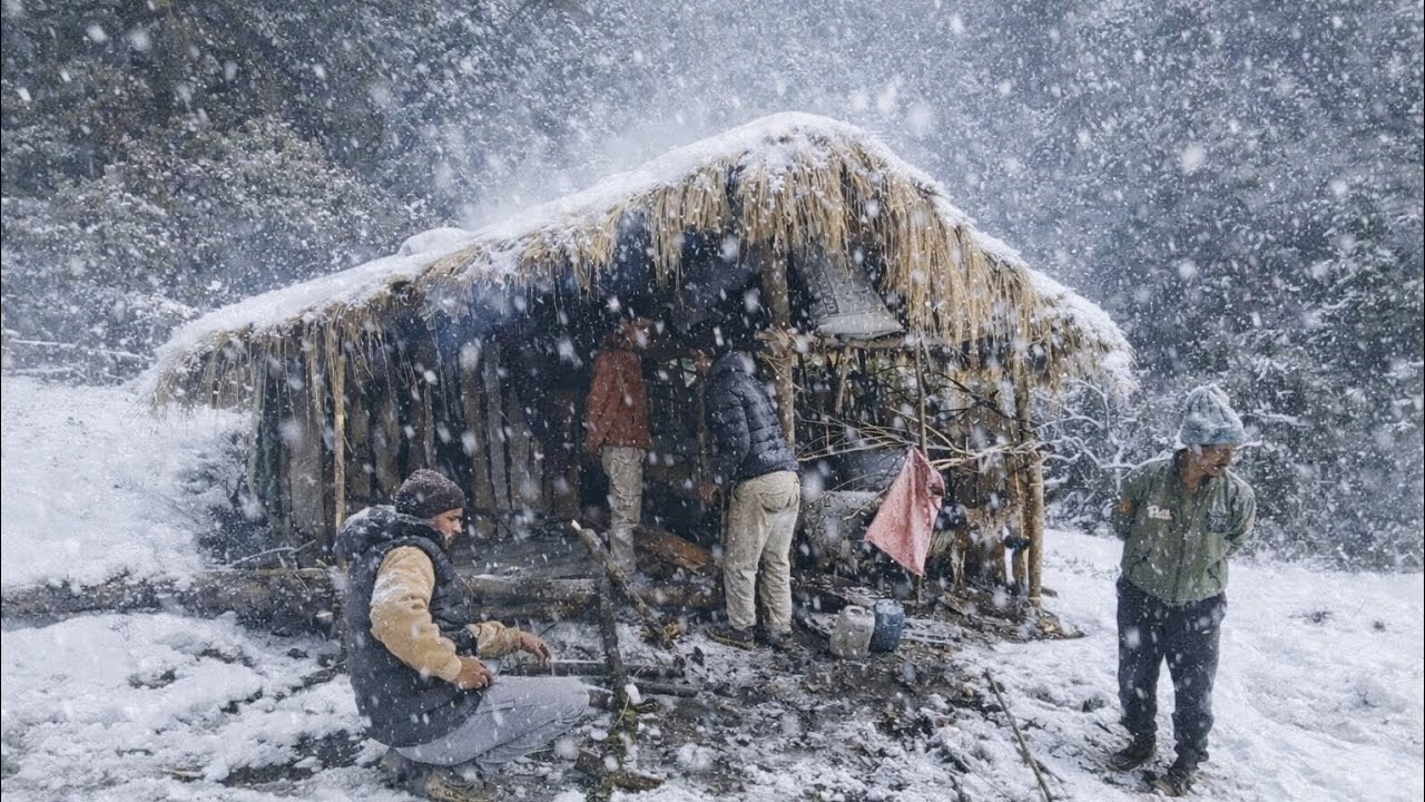 Best Life in A Himalayan Village During the Snowfall | Most Relaxing | Work Snow  Documentary Video
