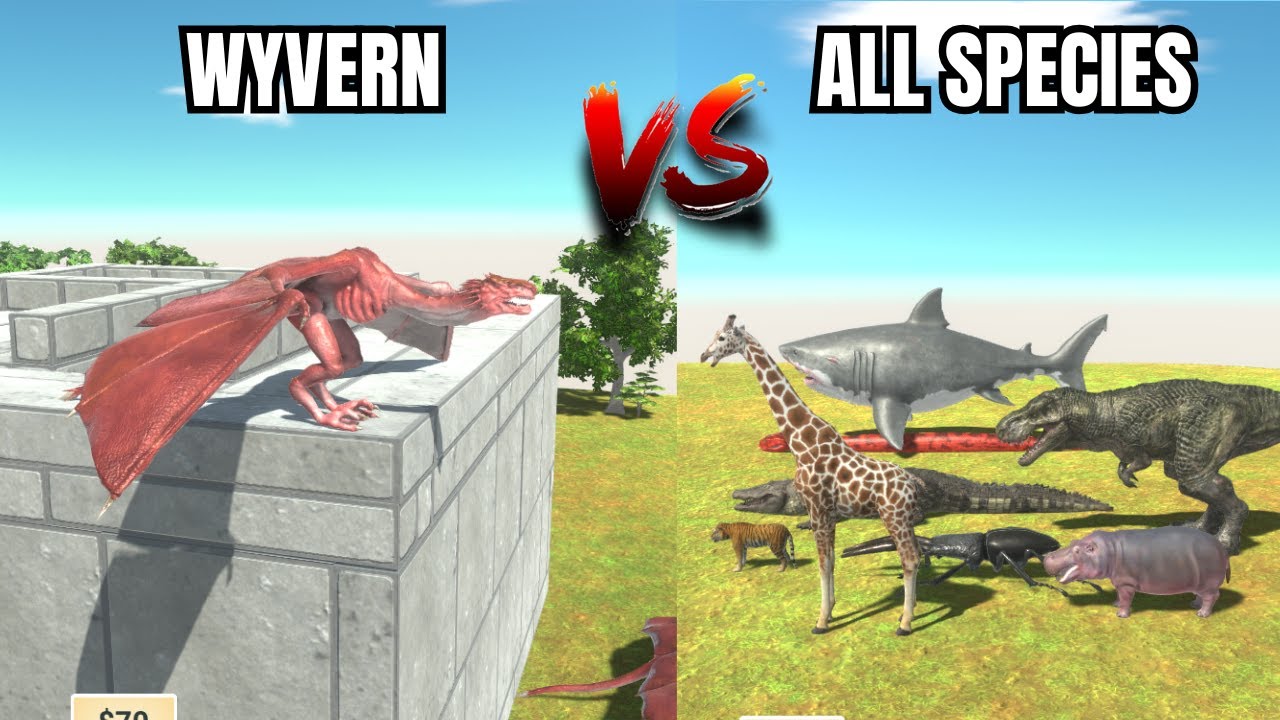 Wyvern VS All Species (MOST DRAMATIC REQUEST) - Animal Revolt Battle Simulator