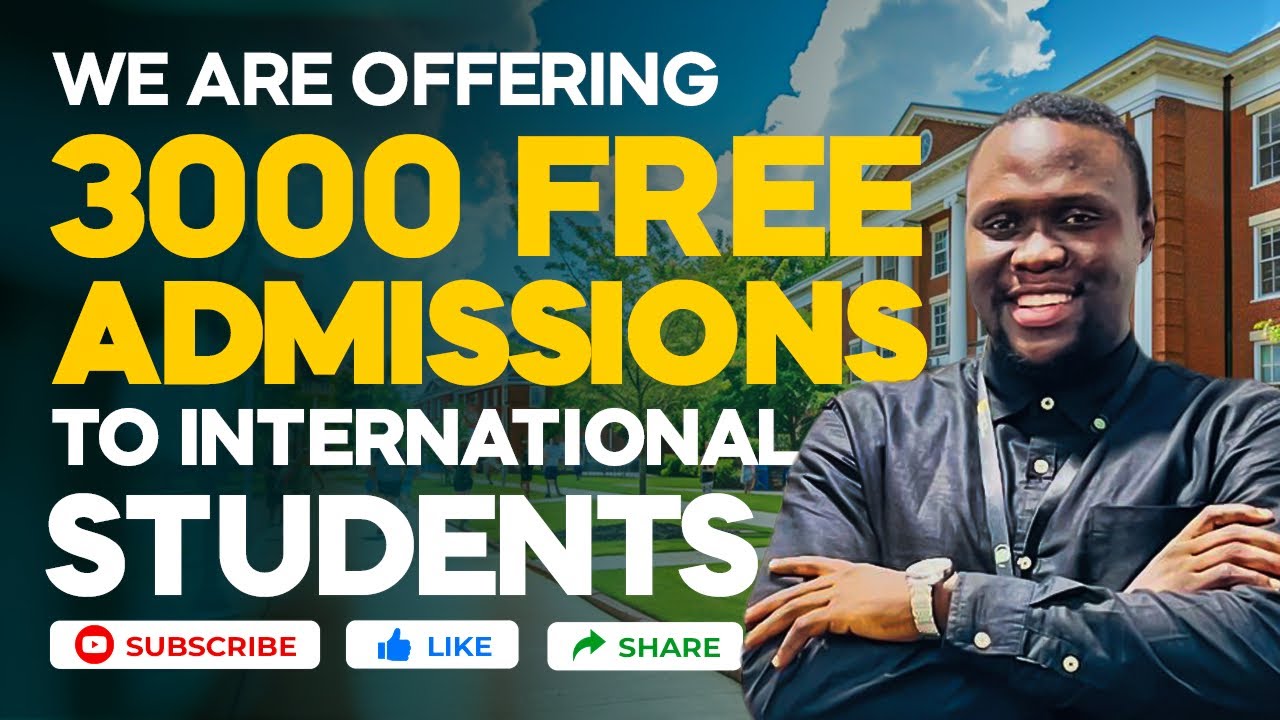 Universities abroad with no application fee / we are offering 3,000 admission assistance for free