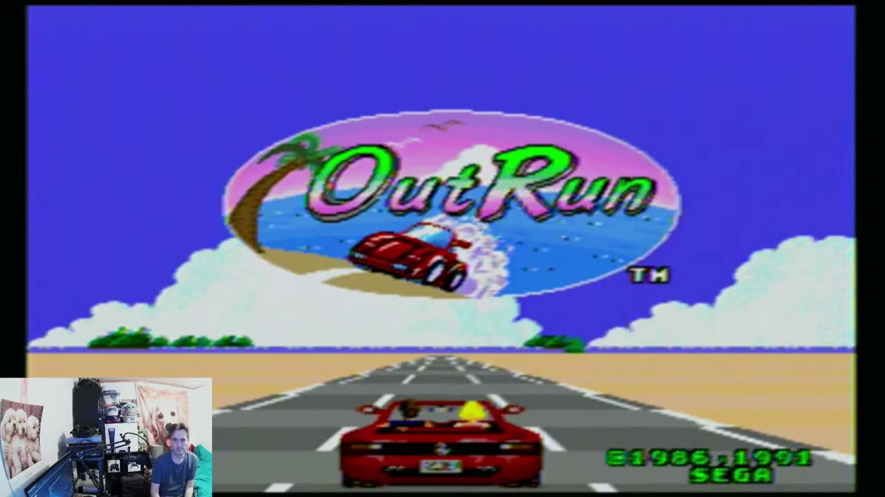 Out Run - Sega Genesis game play in 2024 - GRAW2ROBZ Live Stream