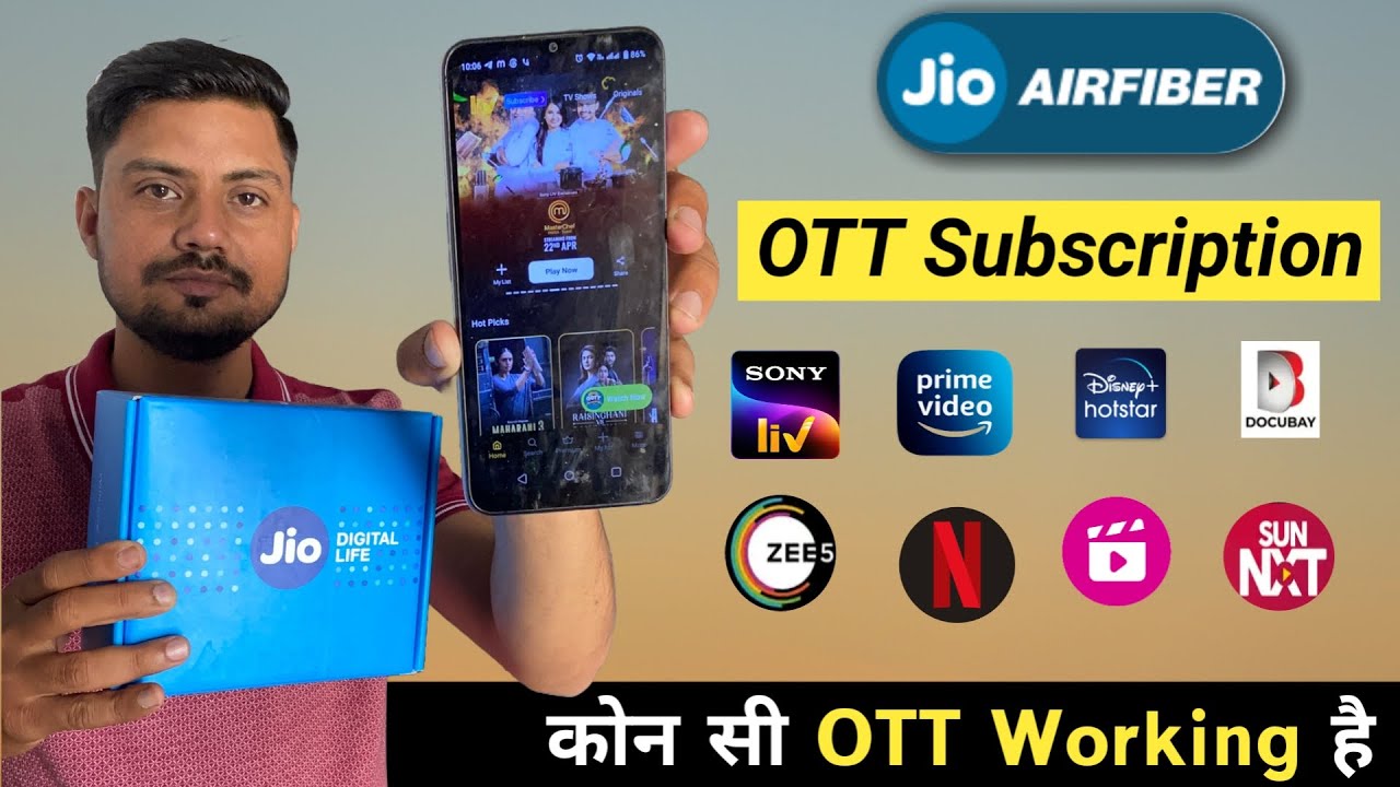 Jio Air Fiber OTT Apps Subscription Review | Jio Fiber OTT Apps On Mobile | #jioairfiber #ott