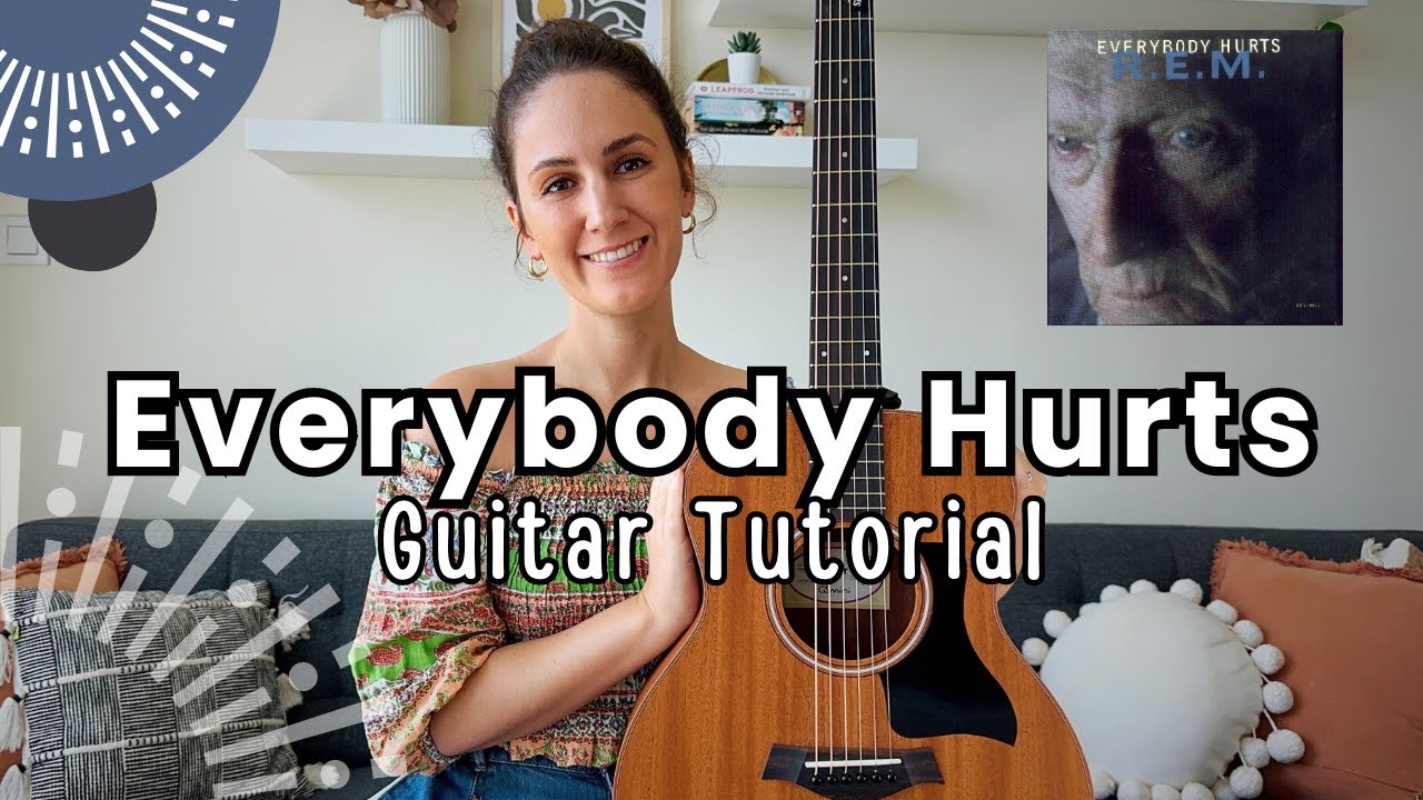 Everybody Hurts - R.E.M Guitar Lesson Tutorial [Strumming + Picking + Play Along]