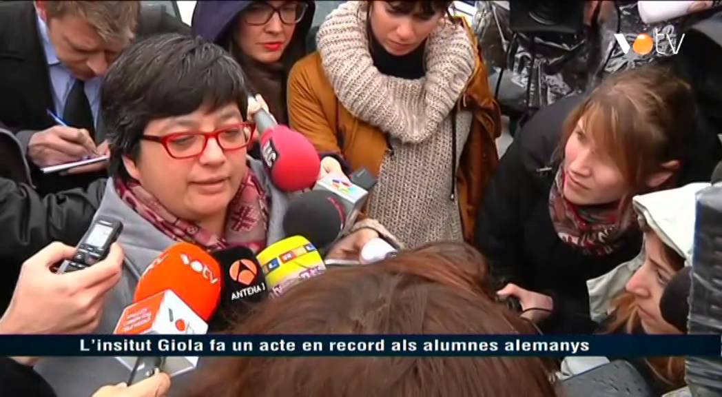 VOTV - L'institut Giola fa un acte en record als alumnes alemanys