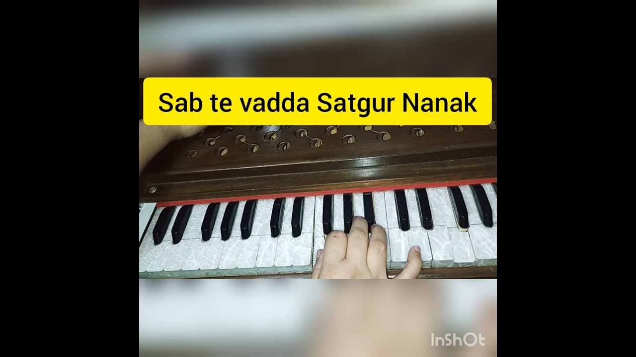 How to Learn Shabad#Sab te vadda Satgur Nanak on Harmonium 🙏🙏