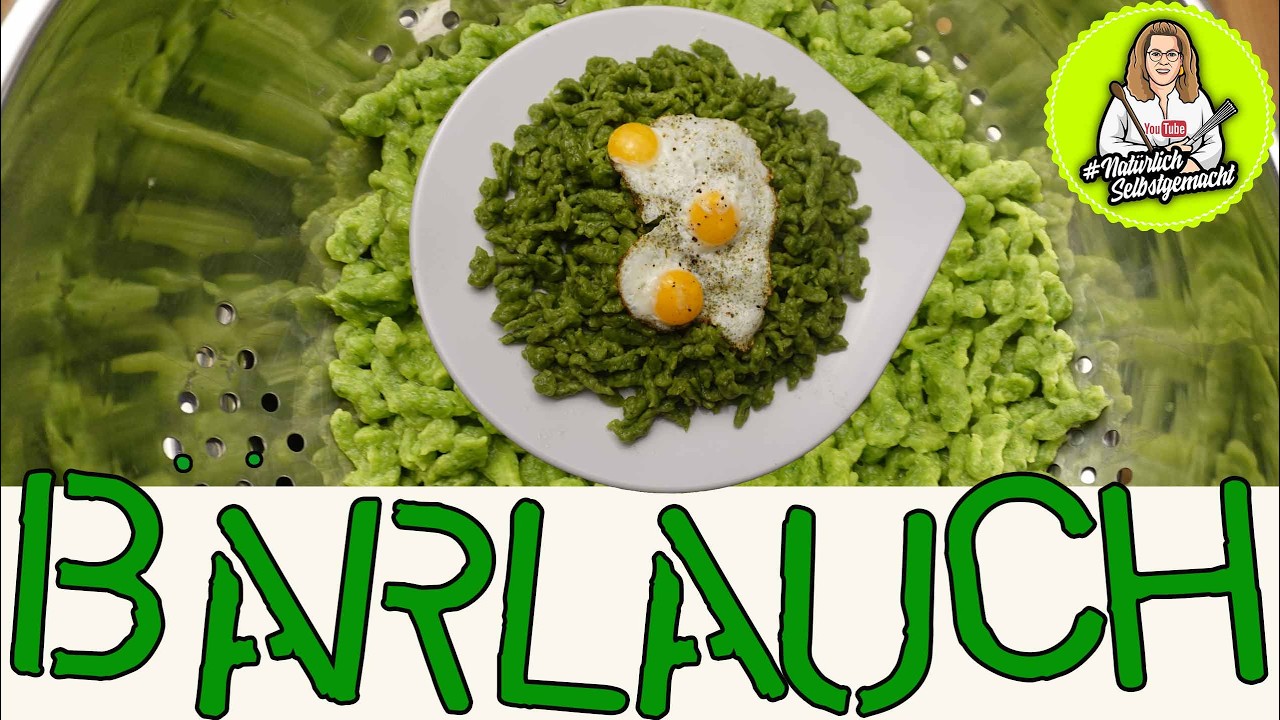 Bärlauch Spätzle - einfach und schnell selbst gemacht 