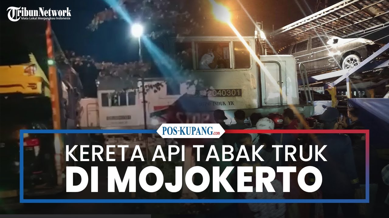 Detik-detik Kereta Api Sancaka Tabrak Truk Muat Mobil Baru di Mojokerto, Masinis Sempat Mengerem
