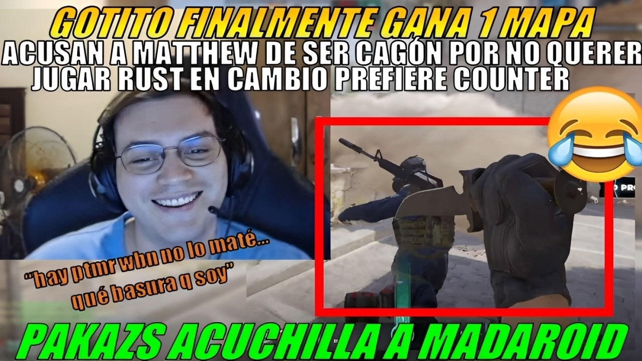 😂MATTHEW por fin GANA un MAPA en CS2 con SOE! | Lo ACUSAN de ser KGON por NO QUERER jugar RUST😂