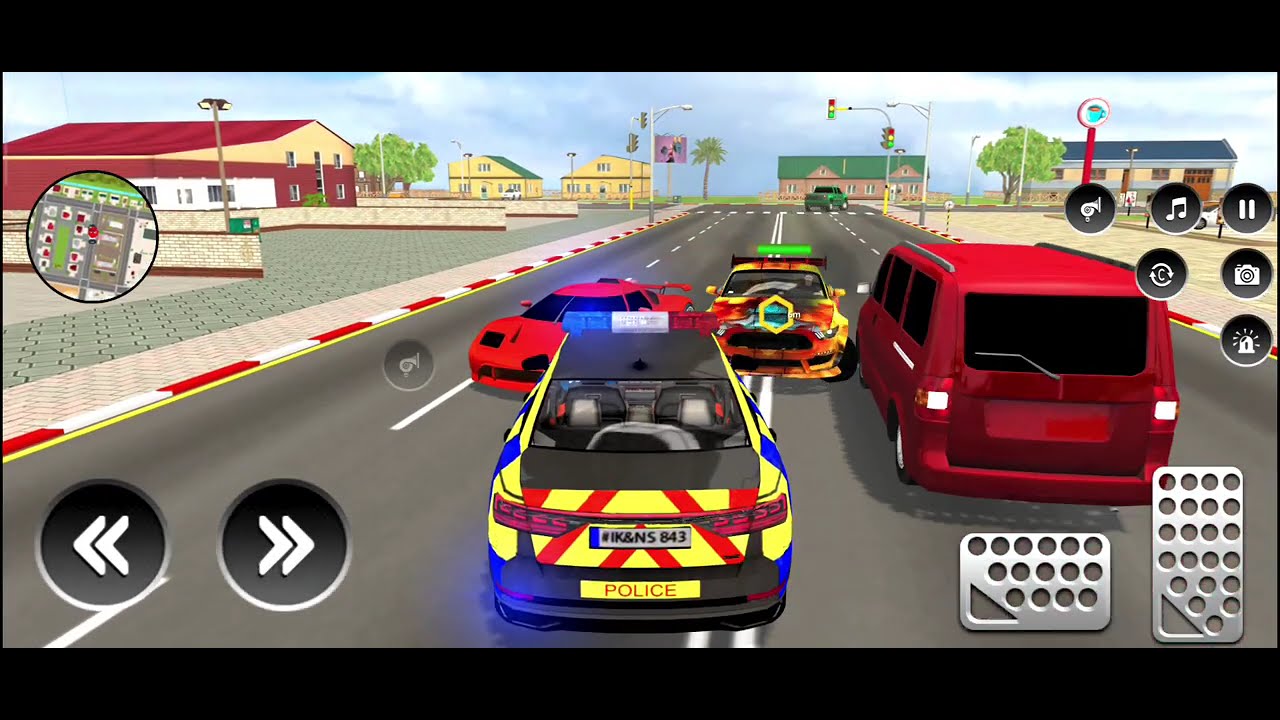 Police🚓Police Car Chase Simulator 3D -  Real City Cop Pursuit Gameplay (Android) Rana Gamer BD