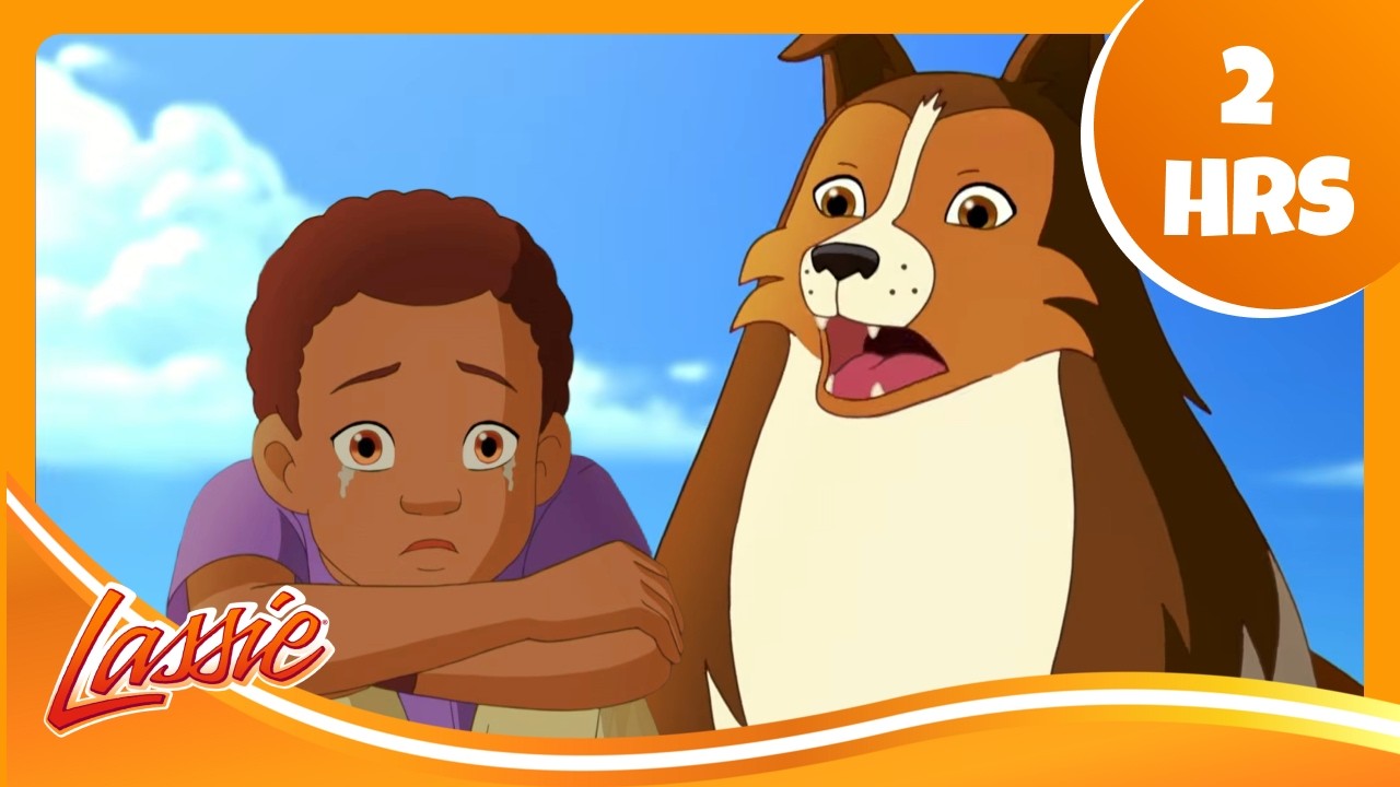 🥰 Finding Harvey's Dad's Secret Lake for Fathers Day! | Lassie | Cartoons For Kids