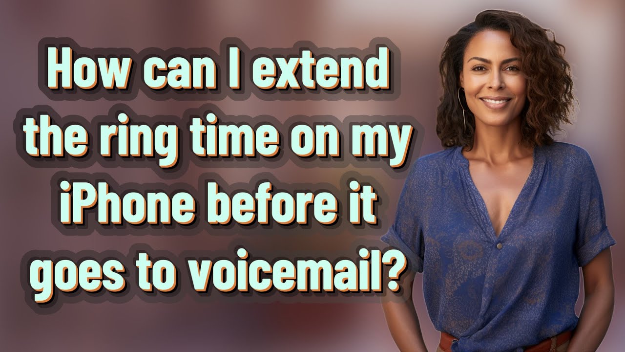 How can I extend the ring time on my iPhone before it goes to voicemail?