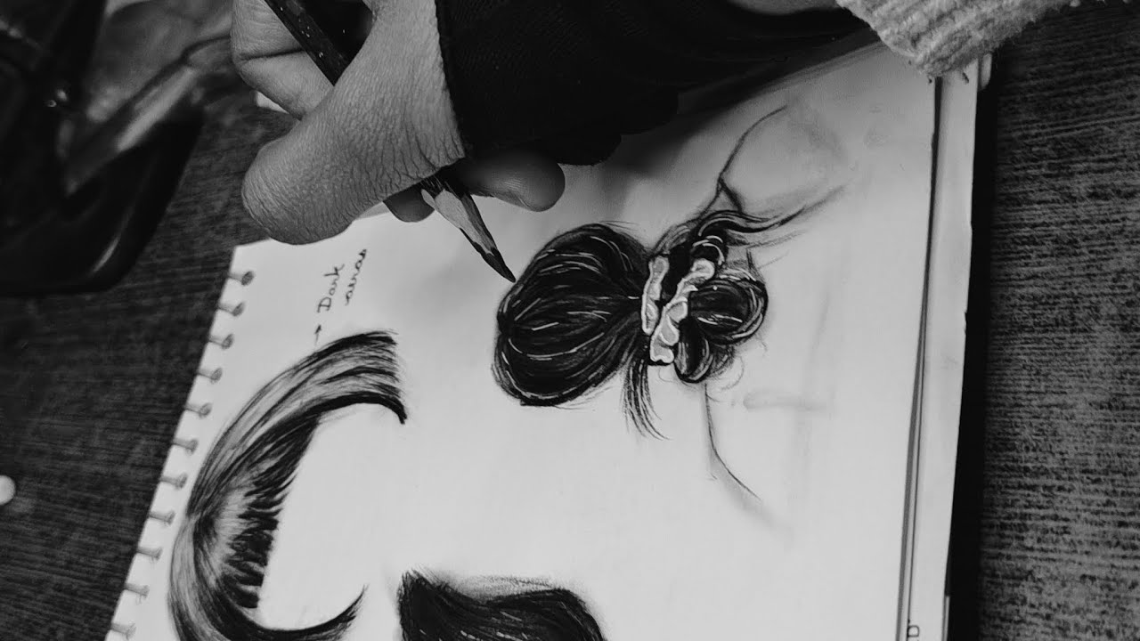 How to hair draw. | Komi art infinity | hair draw. | 