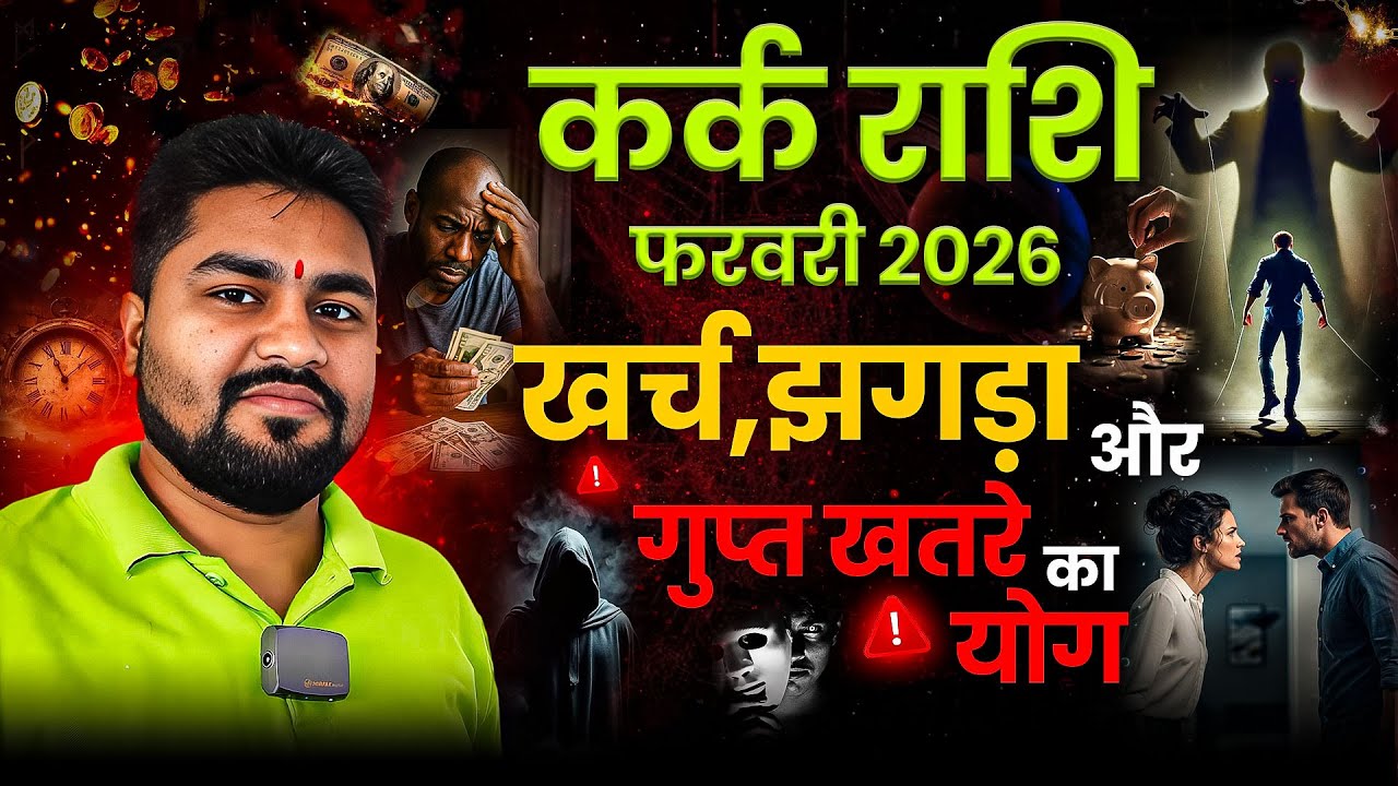 Kark Rashifal February 2026 |कर्क राशिफल फरवरी 2026 |खर्च,झगड़ा और गुप्त खतरे का योग | Dr Raja Mishra