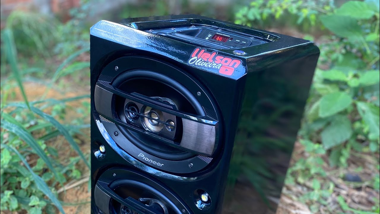 Caixa Bob 6x9 portátil tá pronta igual JBL toca em qualquer lugar