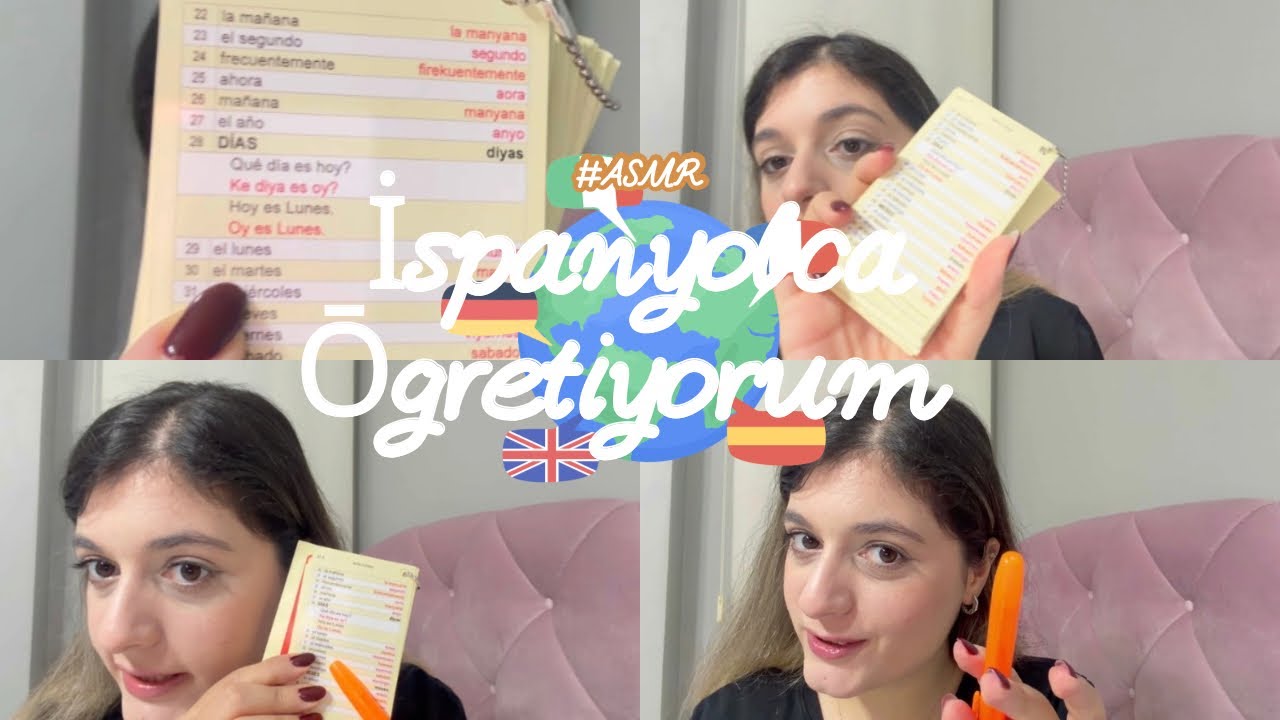 SANA İSPANYOLCA ÖĞRETİYORUM 2 #ASMR RolePlay 🇪🇸