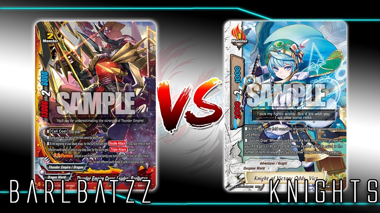 Future Card Buddyfight Battle : Thunder Emperor's Fangs VS Dungeon Knights (XBT-04)