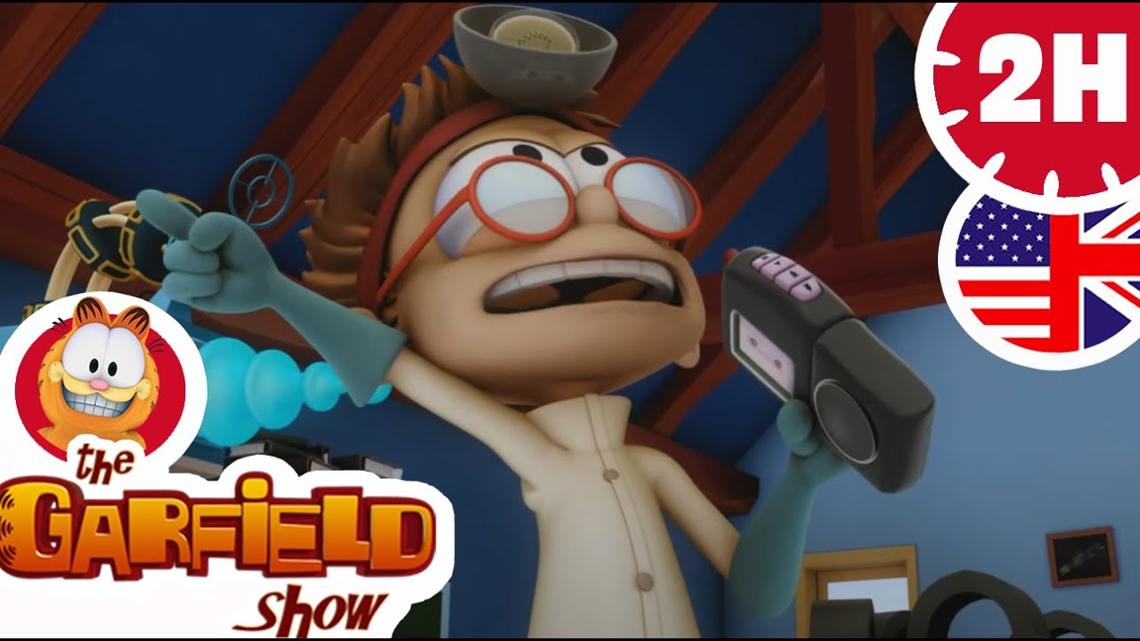 🧑‍🔬 Garfield and the mad scientist 🧑‍🔬 - cartoon for kids 😂