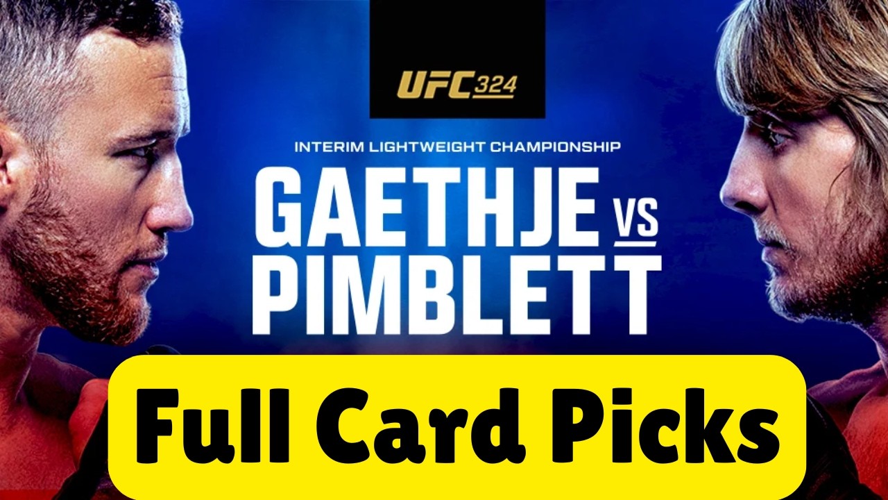 UFC 324 Full Card Fight Picks & Breakdown