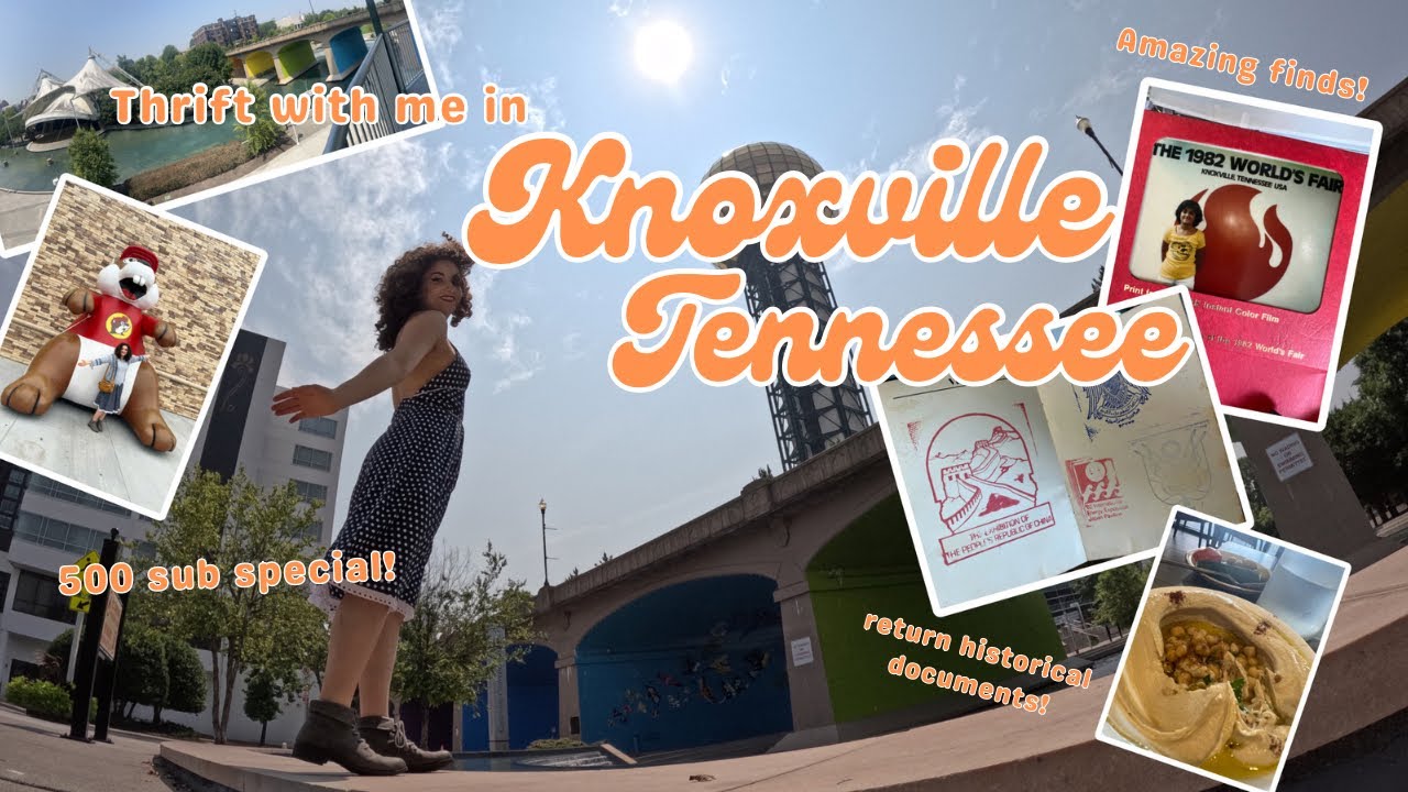 Thrift with me in Knoxville, Tennessee! Thrift vlog/ thrift haul ! Thank you for 500 subscribers!